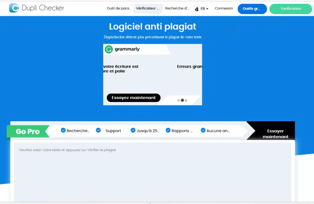 outil Duplichecker : logiciel anti-plagiat